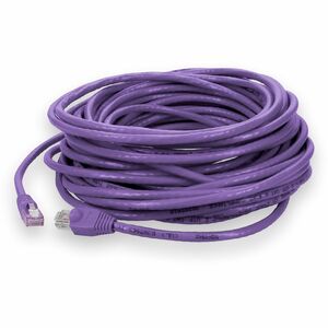 AddOn 30ft RJ-45 (Male) to RJ-45 (Male) Purple Microboot, Snagless Cat6 Crossover UTP PVC Copper Patch Cable