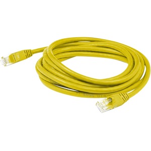 AddOn 7ft RJ-45 (Male) to RJ-45 (Male) Crossover Yellow Cat5e UTP Copper PVC Patch Cable