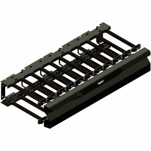 Ortronics Mighty Mo 20 Horizontal Cable Management Panel, 2RU - Black