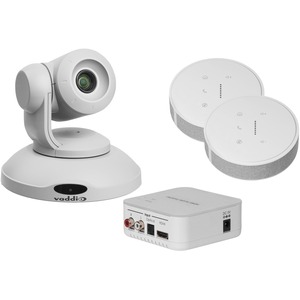 Vaddio ConferenceSHOT AV Conference Camera System - Includes PTZ Camera and Two TableMic Conferencing Microphone - White