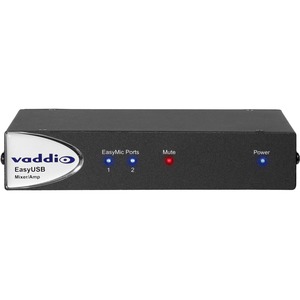 Vaddio EasyUSB Mixer & Amplifier with USB Camera Input Port - Black