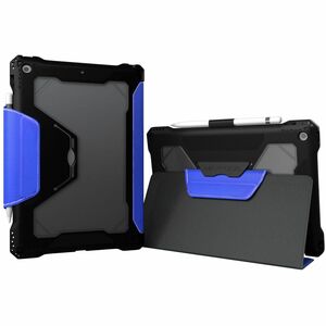 MAXCases Extreme Folio-X Rugged Carrying Case (Folio) for 10.2" Apple iPad Air (2019) Tablet - Blue, Clear