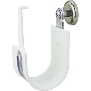 Platinum Tools 1" Side Mount Magnet HPH J-hook, White, Box of 10