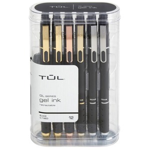 TUL Fine Liner Felt Tip Pens Ultra Fine 0.4 mm Silver Barrel