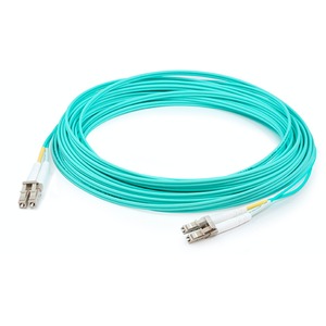 AddOn 80m LC (Male) to LC (Male) Straight Aqua OM4 Duplex LSZH Fiber Patch Cable