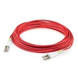 AddOn 3m LC (Male) to LC (Male) Straight Red OM2 Duplex Plenum Fiber Patch Cable