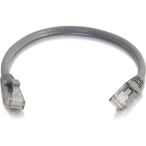 Quiktron 15FT V-Series CAT6A Snagless (UTP) Ethernet Network Patch Cable, CM Rated - Grey