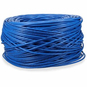 AddOn 1000ft Non-Terminated Blue CAT6 Plenum-Rated Stranded Bulk Cable CAT 6