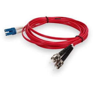 AddOn 3m LC (Male) to ST (Male) Yellow OS2 Duplex Plenum-Rated Fiber Patch Cable