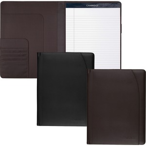 Padfolio, Legal Pad, Pockets, 9-1/2x12 , Brown or Black