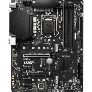 MSI Z490 PLUS Desktop Motherboard - Intel Z490 Chipset - Socket LGA-1200 - Intel Optane Memory Ready - ATX