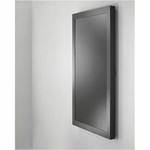 Chief Impact 43 Inch On-Wall Kiosk with Protective Glass - Portrait Orientation - Black