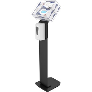 CTA Digital Premium Locking Sanitizing Station Stand (Black)