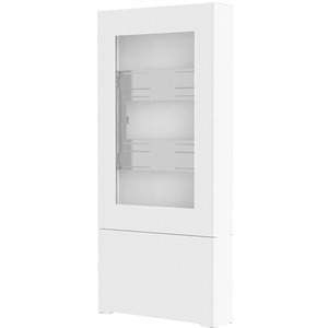 Chief Impact Floor Mounted Kiosk, Portrait 49" White