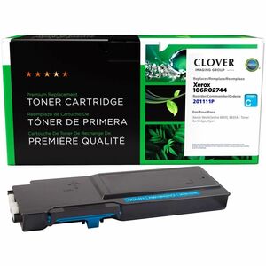 Clover Imaging Remanufactured Cyan Toner Cartridge for Xerox 106R02744