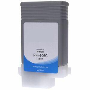 WF Non-OEM New Cyan Wide Format Ink Cartridge for Canon PFI-106 (6622B001AA)