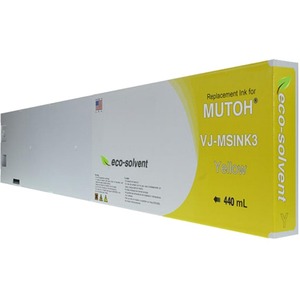 Clover Technologies Inkjet Ink Cartridge - Alternative for MUTOH (VJ-MSINK3-YE440) - Yellow Pack