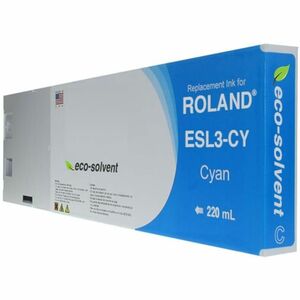 WF Non-OEM New Cyan Wide Format Inkjet Cartridge for Roland ESL3-CY