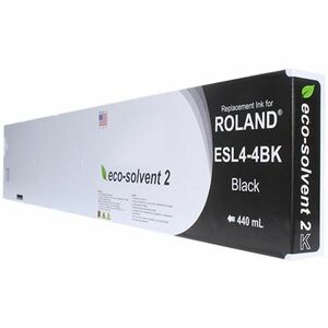 WF Non-OEM New Black Wide Format Inkjet Cartridge for Roland ESL4-4BK