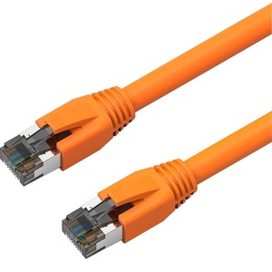 Axiom 4FT CAT8 2000mhz S/FTP Shielded Patch Cable Snagless Boot (Orange)