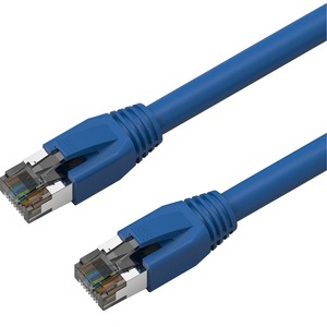 Axiom 1FT CAT8 2000mhz S/FTP Shielded Patch Cable Snagless Boot (Blue)