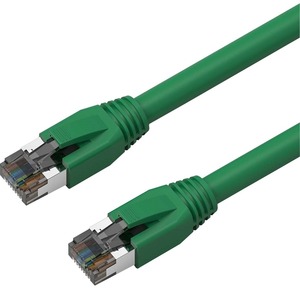 Axiom 7FT CAT8 2000mhz S/FTP Shielded Patch Cable Snagless Boot (Green)