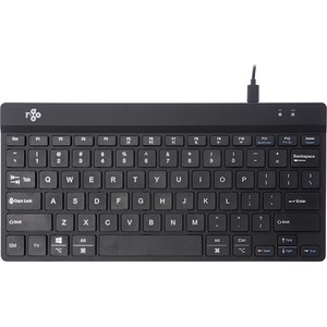 R-Go Tools Ergonomic Compact Break Wired Keyboard, Black