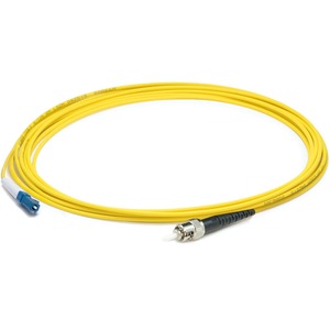 AddOn 14m LC (Male) to ST (Male) Straight Yellow OS2 Simplex LSZH Fiber Patch Cable