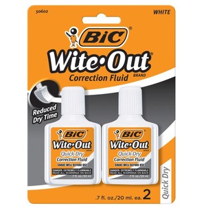  BIC Wite-Out Quick Dry Correction Fluid - 2 pack