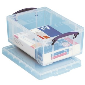 IRIS Weathertight Storage Container 46 Quarts 11 45 x 15 45 x 19 710 Clear  - Office Depot