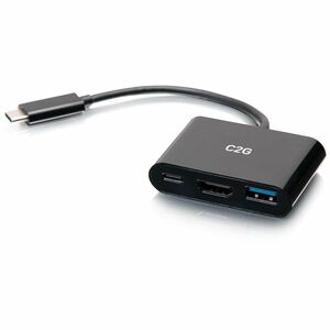 C2G USB C Mini Docking Station - USB C to HDMI, USB 3.0 & USB C