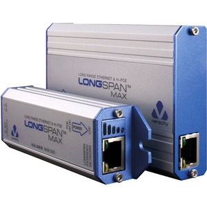 Veracity LONGSPAN Max (Base). Hi-Power, 90W long-range Ethernet, up to 820m.