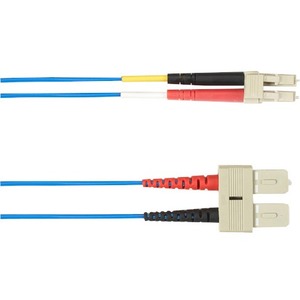 Black Box OM3 50/125 Multimode Fiber Optic Patch Cable LSZH SC-LC BL 3M