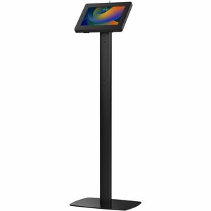 Premium Thin Profile Floor stand with Security Enclosure for 10.2-inch iPad (7th & 8th Gen) & More (Black)