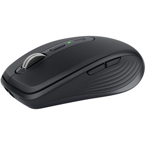 Logitech MX Anywhere 3 Compact Performance Mouse, Wireless, Comfort, Fast Scrolling, Any Surface, Portable, 4000DPI, Customizable Buttons, USB-C, Bluetooth, Apple Mac, iPad, Windows PC, Linux, Chrome (Black)