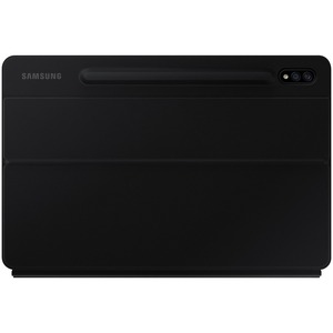 Samsung Book Cover Keyboard/Cover Case (Book Fold) Samsung Galaxy Tab S7 Tablet - Black