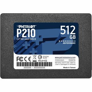 Patriot Memory P210 P210S512G25 512 GB Solid State Drive - 2.5" Internal - SATA (SATA/600)