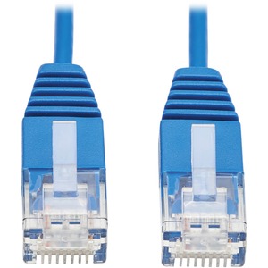 Tripp Lite Cat6a 10G Certified Molded Ultra-Slim UTP Ethernet Cable (RJ45 M/M), Blue, 10ft.