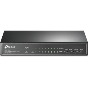 TP-Link TL-SF1009P - 9-Port 10/100Mbps Desktop Switch with 8-Port PoE+ - Limited Lifetime Protection