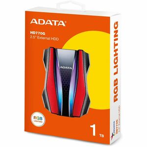 Adata HD770G AHD770G-1TU32G1-CRD 1 TB Hard Drive - External - Red