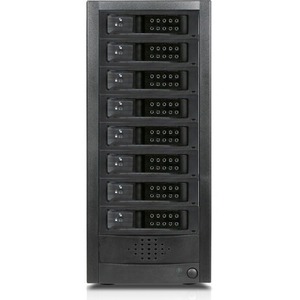 RAIDage JAGE9BT8HDBK-DE Drive Enclosure 12Gb/s SAS, SATA/600 - Mini-SAS HD Host Interface Tower - Black
