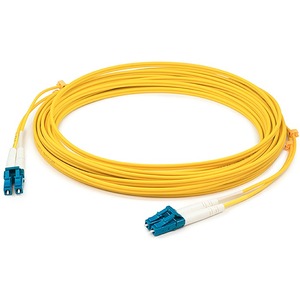 AddOn 50m LC (Male) to LC (Male) Yellow OM1 Duplex Plenum-Rated Fiber Patch Cable