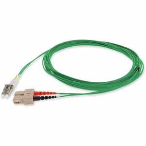 AddOn 1m SC (Male) to LC (Male) Green OM1 Duplex Fiber OFNR (Riser-Rated) Patch Cable