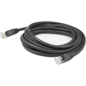 AddOn 25ft RJ-45 (Male) to RJ-45 (Male) Black Cat6 STP PVC Copper Patch Cable