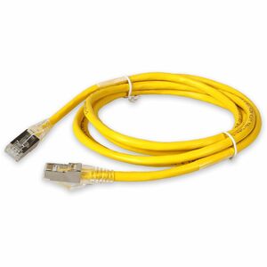 AddOn 2m RJ-45 (Male) to RJ-45 (Male) Yellow Snagless Cat6A STP PVC Copper Patch Cable