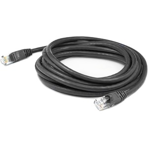 AddOn 10ft RJ-45 (Male) to RJ-45 (Male) Black Cat6 STP PVC Copper Patch Cable