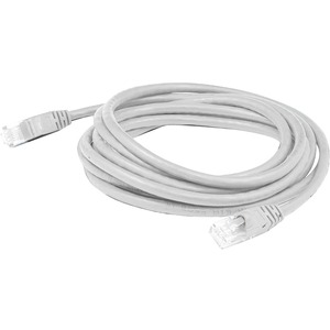 AddOn 5ft RJ-45 (Male) to RJ-45 (Male) White Snagless Cat6A FTP PVC Copper Patch Cable