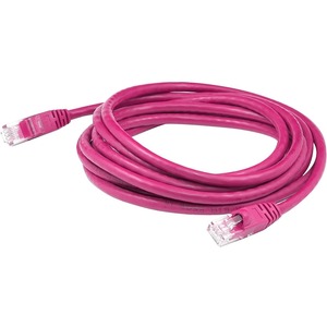 AddOn 7ft RJ-45 (Male) to RJ-45 (Male) Pink Cat6A UTP PVC Copper Patch Cable