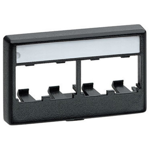 PANDUIT 4 Socket Mini-Com Snap-On Modular Furniture Faceplate