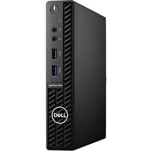 Dell OptiPlex 3000 3080 Desktop Computer - Intel Core i3 10th Gen i3-10100T Quad-core (4 Core) 3 GHz - 4 GB RAM DDR4 SDRAM - 128 GB SSD - Micro PC